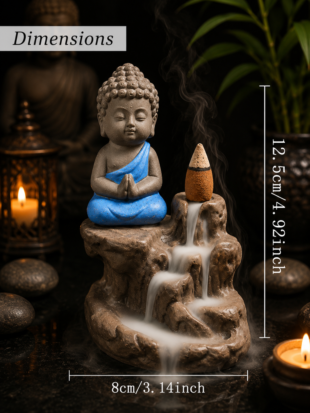 Little Monk Waterfall Incense Holder