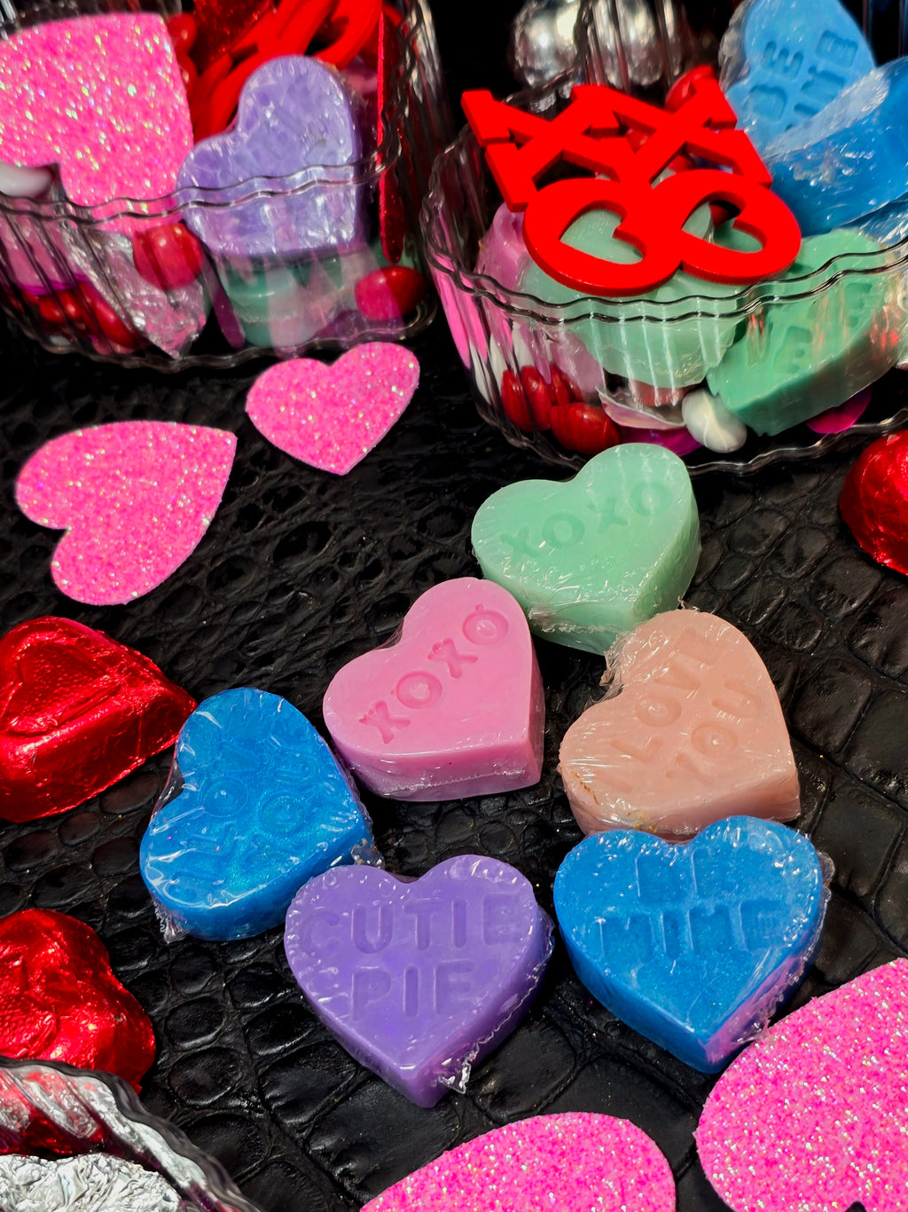 Whispers of Love: Heart Soaps (set of 6)