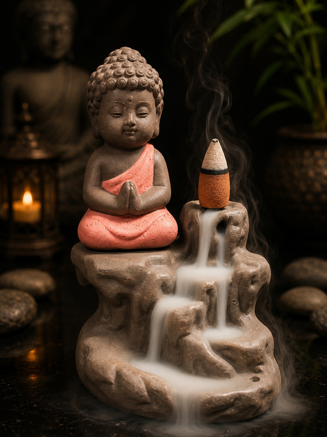 Little Monk Waterfall Incense Holder