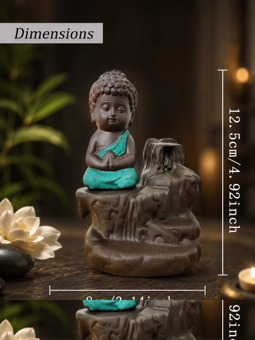 Little Monk Waterfall Incense Holder