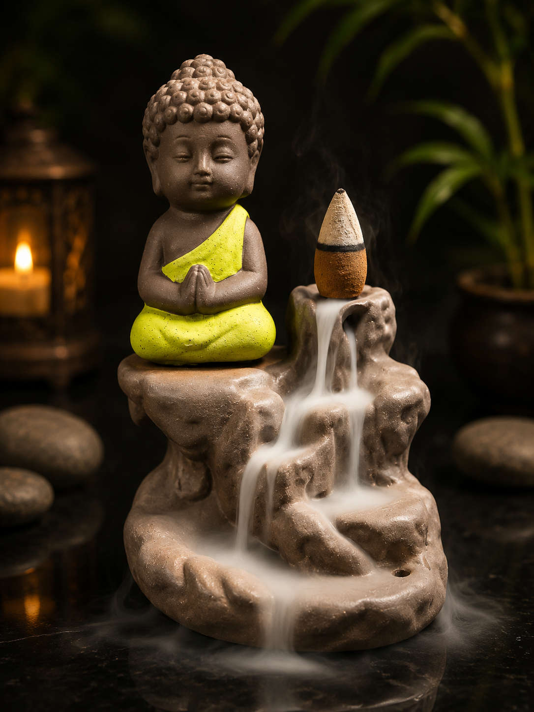 Little Monk Waterfall Incense Holder
