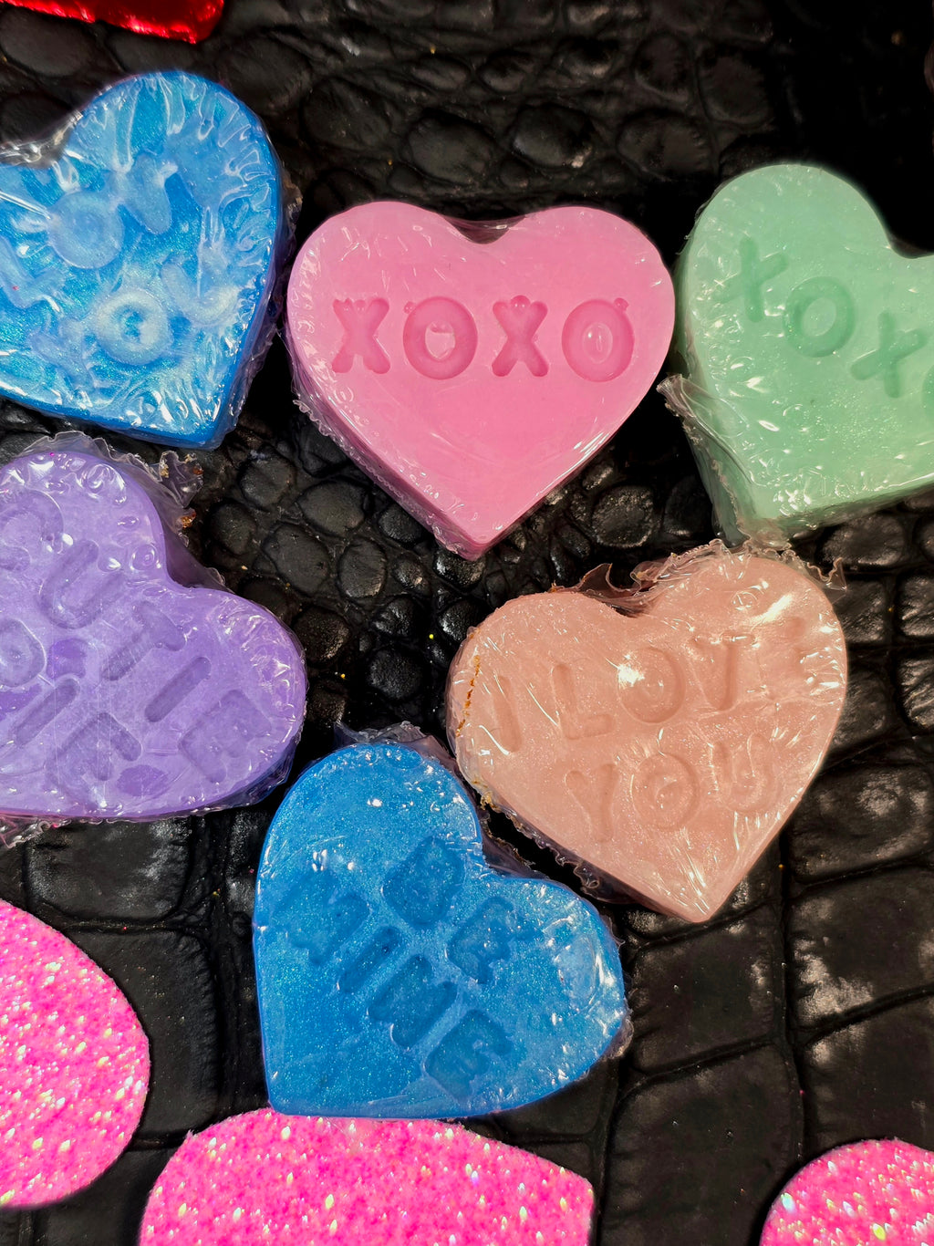 Whispers of Love: Heart Soaps (set of 6)