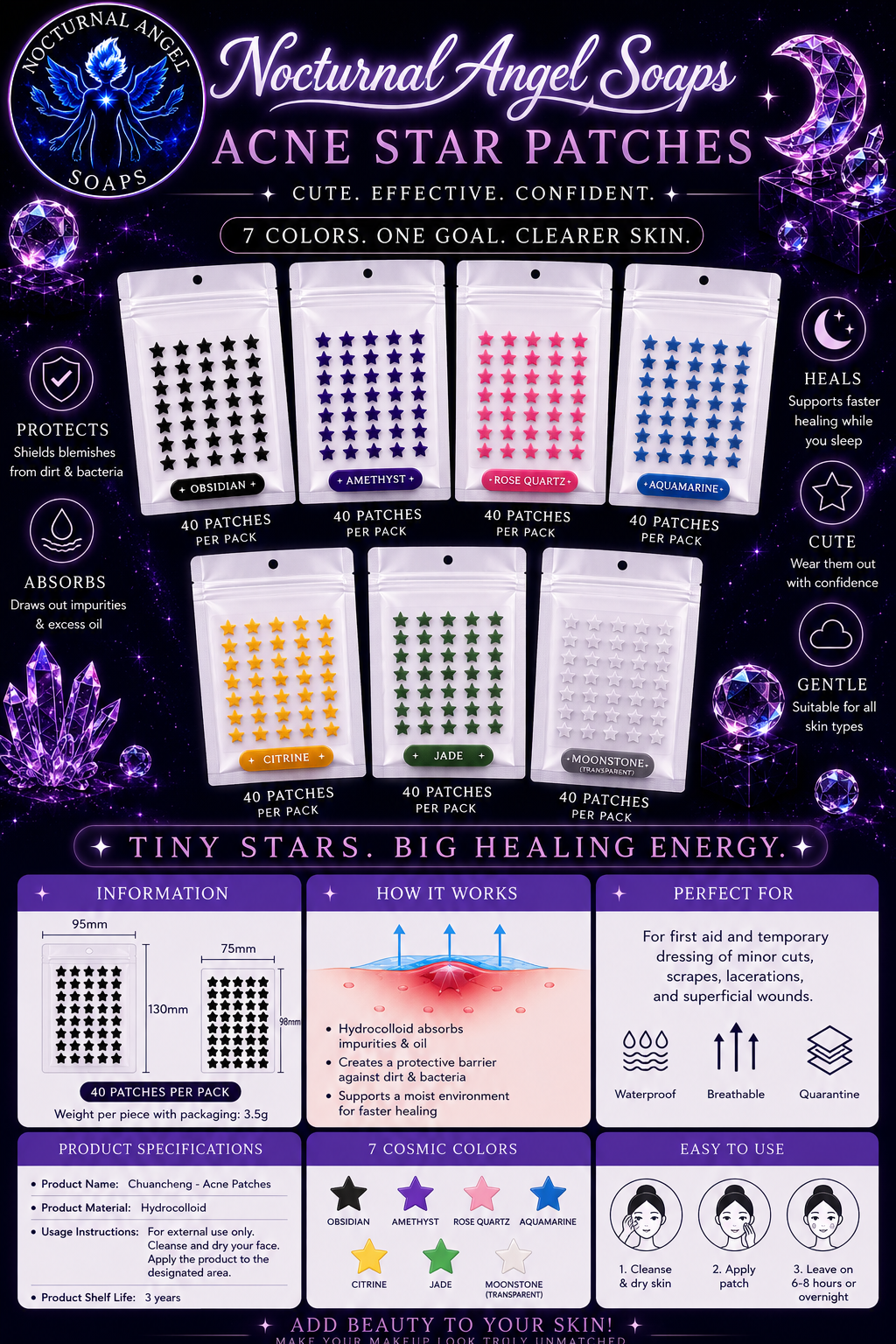 💜 AMETHYST: Acne Patches