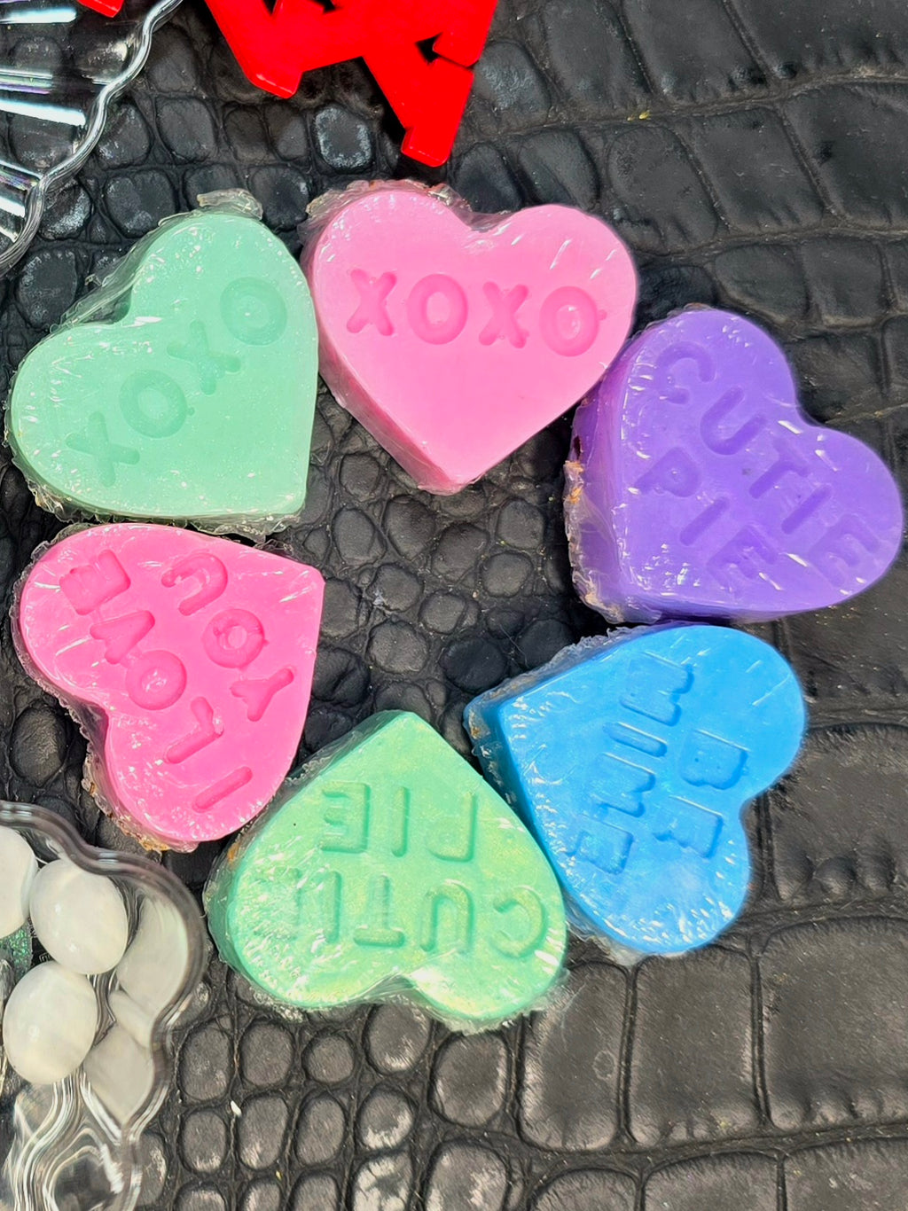 Whispers of Love: Heart Soaps (set of 6)