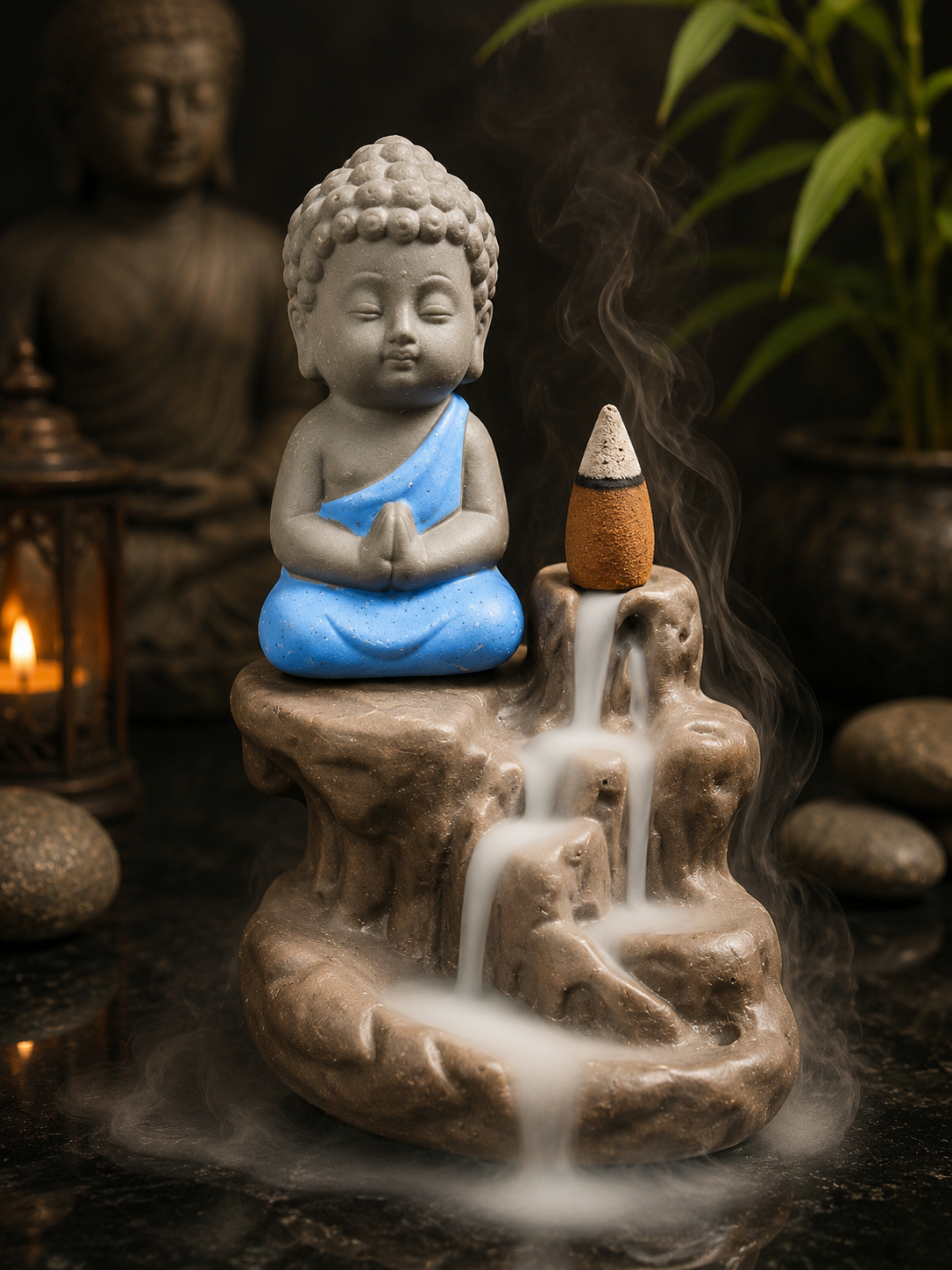 Little Monk Waterfall Incense Holder