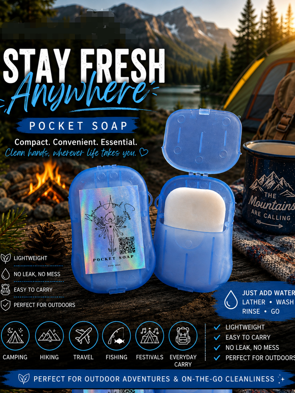 Pocket Soap: Blue 💙